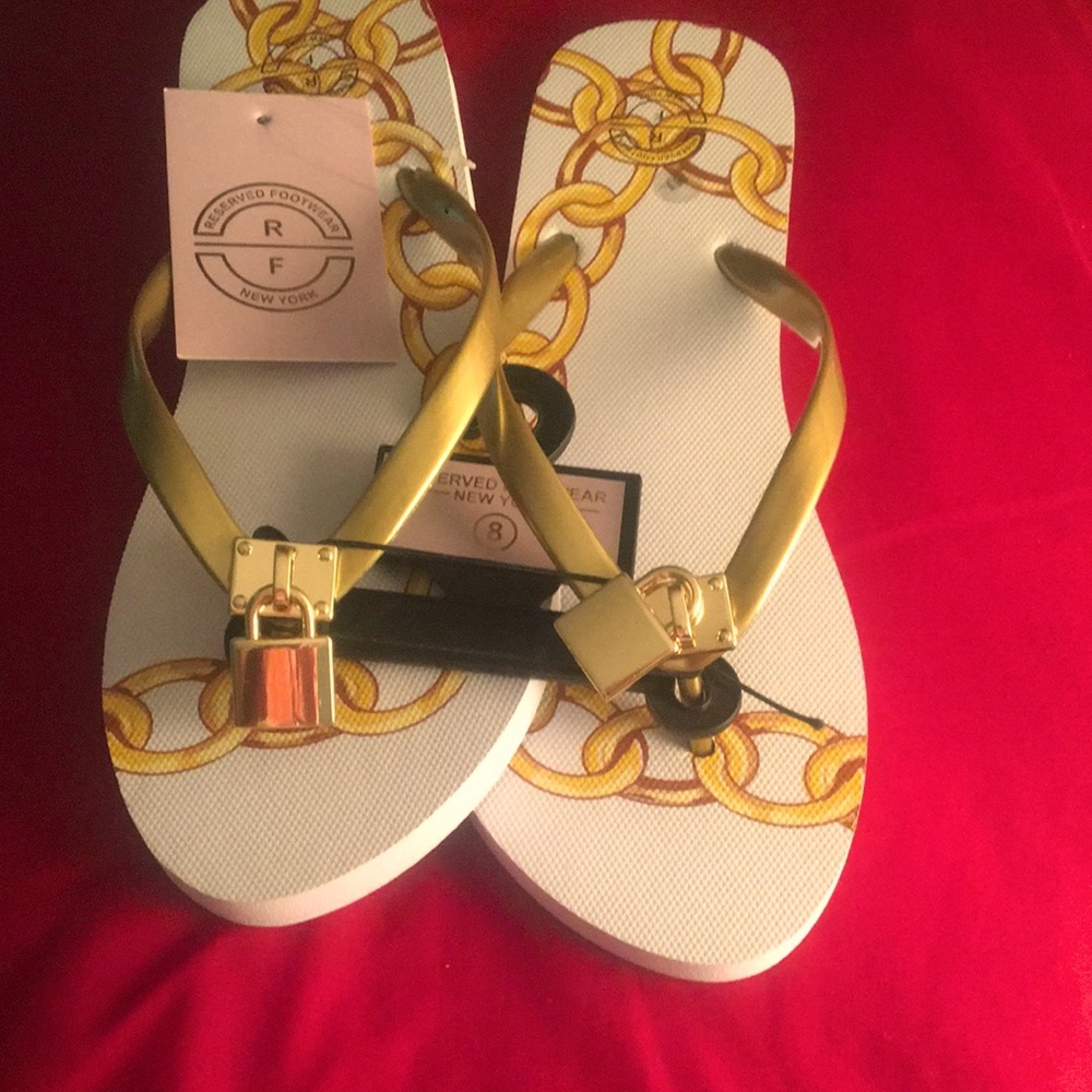 Gold sandals new with tags